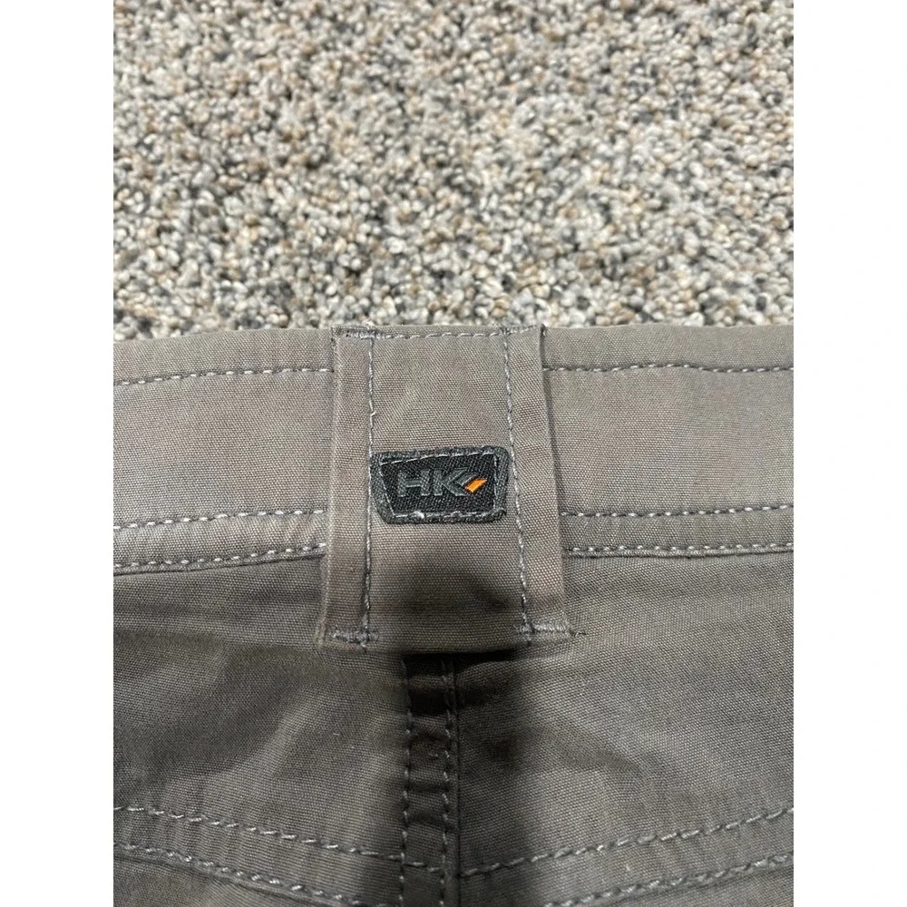 Hawke & Co Mens Dynamic Sport Fiber Shorts Gray Stretch Hiking Utility Size 34